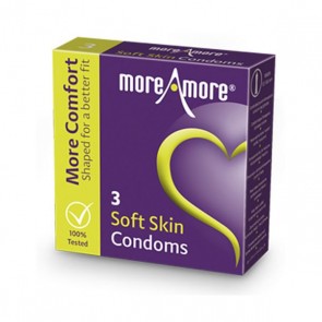 Preservativi Soft Skin (3 pezzi) MoreAmore 41194