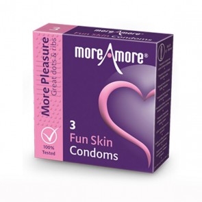Preservativi Fun Skin (3 pezzi) MoreAmore 41309