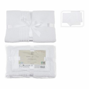 Set di asciugamani Essentials Bianco (3 Pezzi)