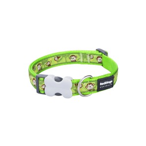 Collare per Cani Red Dingo STYLE MONKEY LIME GREEN 15 mm x 24-36 cm