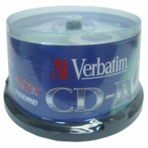 CD-R Verbatim 43432 700 MB 52x (25 uds) Ottone
