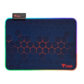 Gaming Mouse Pad RGB E1 - Materiale Premium, Antiscivolo, Massima Precisione, RGB con 12 modalit, 350x250x3mm