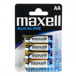 Batterie Alcaline Maxell 1.5V AA PK4 AA 1,5 V