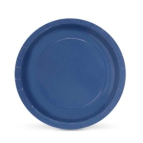Set di piatti Algon Rotondo Cartone Monouso Azzurro 10 Unità 20 x 20 x 1,5 cm