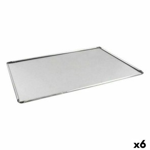 Vassoio da Forno VR Argentato Alluminio Rettangolare 40 x 28 x 0,5 cm (6 Unità)