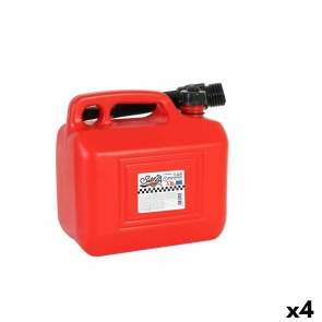 Serbatoio per Carburante con Imbuto Continental Self Rosso 5 L (4 Unità) 5 L