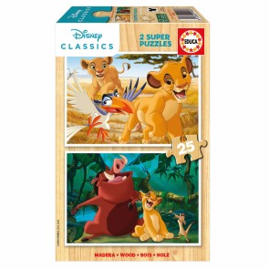 Set di 2 Puzzle The Lion King Classics 25 Pezzi