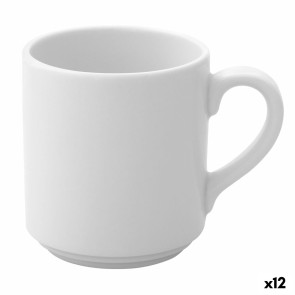 Tazza Ariane Prime Caffè Ceramica Bianco (90 ml) (12 Unità)