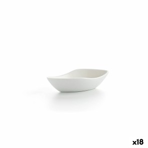 Ciotola Ariane Alaska Mini Ovale Ceramica Bianco (10,5 x 4,8 x 2,8 cm) (18 Unità)