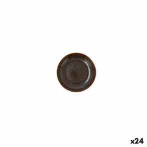 Piatto Piano Ariane Decor Ceramica Marrone (10 cm) (24 Unità)