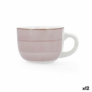 Tazza Quid Vita Morning Ceramica Rosa (470 ml) (12 Unità)
