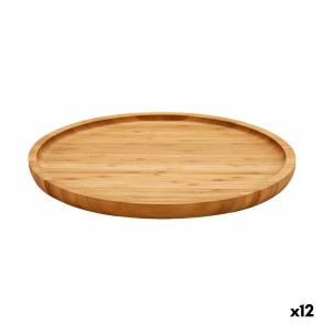 Vassoio per aperitivi Marrone Bambù 24,7 x 1,5 x 24,7 cm (12 Unità)