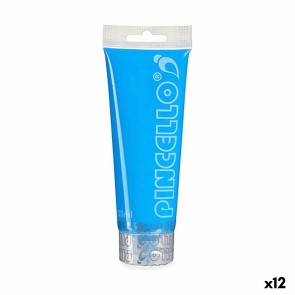 Vernice acrilica Neon Azzurro 120 ml (12 Unità)