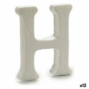 Lettera H Bianco polistirene 1 x 15 x 13,5 cm (12 Unità)