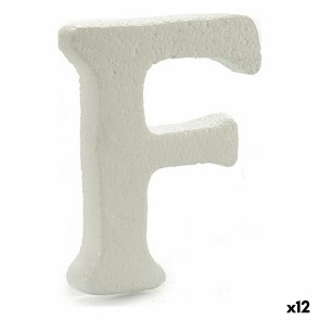 Lettera F Bianco polistirene 1 x 15 x 13,5 cm (12 Unità)