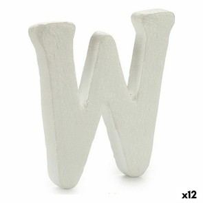 Lettera W Bianco polistirene 1 x 15 x 13,5 cm (12 Unità)