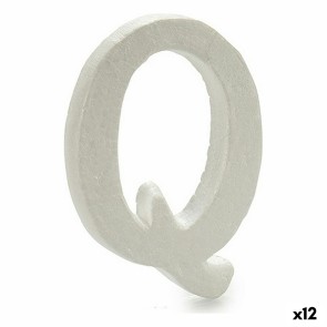 Lettera Q Bianco polistirene 1 x 15 x 13,5 cm (12 Unità)