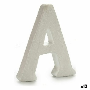 Lettera A Bianco polistirene 1 x 15 x 13,5 cm (12 Unità)