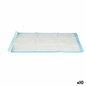 Tappetini Igienici per Cani 60 x 90 cm Azzurro Bianco Carta Polietilene (10 Unità)