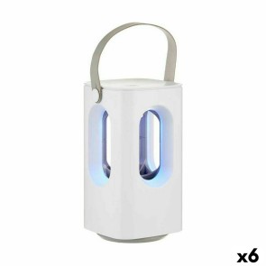Lampada Antizanzare Ricaricabile con LED 2 in 1 Bianco ABS (6 Unità)