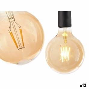 Lampadina LED Vintage E27 Trasparente 4 W 12,5 x 17,5 x 12,5 cm (12 Unità)