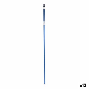 Mazza per la Scopa 2,3 x 130 x 2,3 cm Azzurro Metallo (12 Unità)