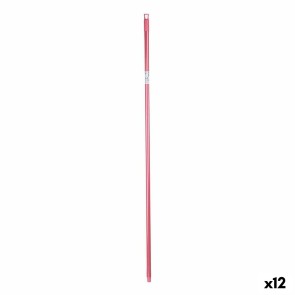 Mazza per la Scopa 2,3 x 130 x 2,3 cm Rosa Metallo (12 Unità)