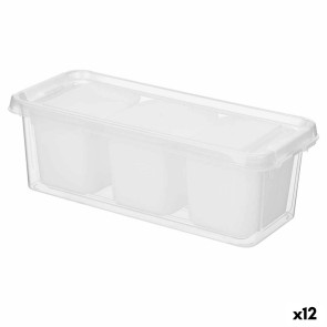 Contenitore per Frigorifero Bianco Trasparente Plastica 28,2 x 8,8 x 12 cm (12 Unità)