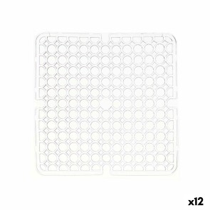 Tappetino Lavello Trasparente Plastica 28 x 0,1 x 28 cm (12 Unità)