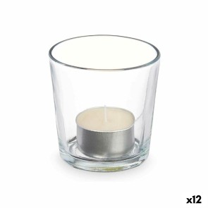 Candela Profumata 7 x 7 x 7 cm (12 Unità) Bicchiere Vaniglia