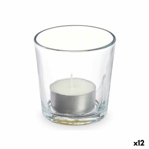 Candela Profumata 7 x 7 x 7 cm (12 Unità) Bicchiere Cotone