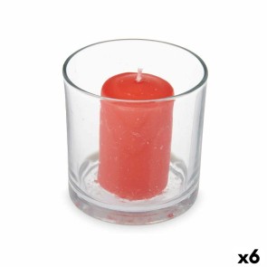 Candela Profumata 10 x 10 x 10 cm (6 Unità) Bicchiere Frutti rossi