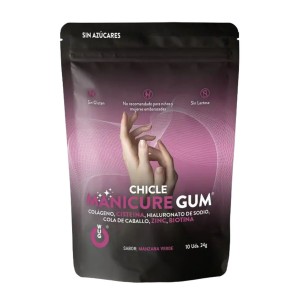 Chewing Gum WUG Manicure 10 Unità 24 g Mela verde