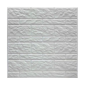 Adesivi Atmosphera Parete Decorativo Con rilievo Bianco 2 Unità (30 x 30 cm)