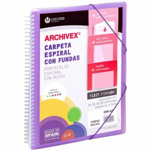 Classificatore Documenti Carchivo Archivex-Star Violetta A4 Spirale