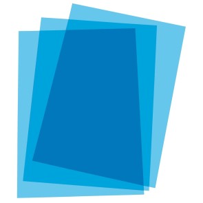 Copertine per rilegatura Displast Azzurro A4 polipropilene (100 Unità)