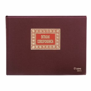 Libro della corrispondenza DOHE 09910 A4 Bordeaux 100 fogli