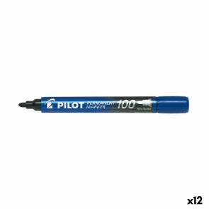 Marcatore permanente Pilot SCA-100 Azzurro 1 mm (12 Unità)