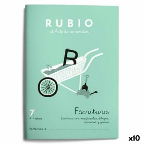 Quaderno di scrittura e calligrafia Rubio Nº07 A5 Spagnolo 20 Fogli (10 Unità)