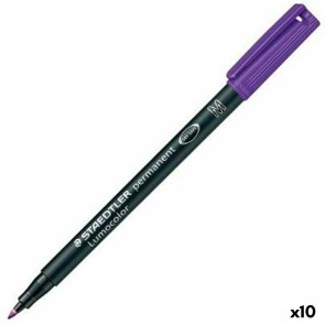 Marcatore permanente Staedtler Lumocolor 317-6 M Violetta (10 Unità)