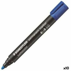 Marcatore permanente Staedtler Lumocolor 352-3 Azzurro (10 Unità)