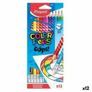 Matite colorate Maped Color' Peps Multicolore 12 Pezzi (12 Unità)