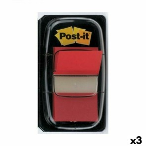 Note Adesive Post-it Index 25 x 43 mm Rosso (3 Unità)