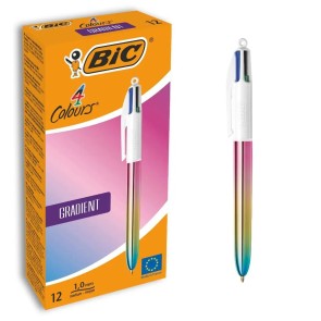 Penna Bic Gradient Multicolore 0,32 mm (12 Pezzi)