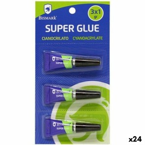 Adesivo Istantaneo Bismark Super Glue 1 g (24 Unità)