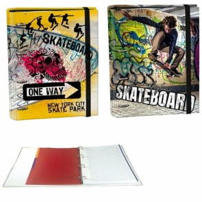 Raccoglitore ad anelli SENFORT Skateboard Multicolore A4