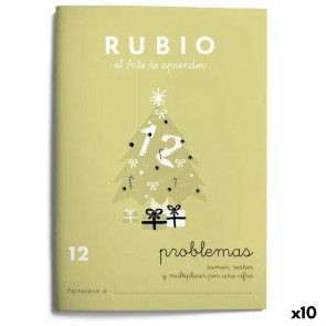 Quaderno di matematica Rubio Nº12 A5 Spagnolo 20 Fogli (10 Unità)