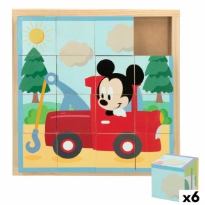 Puzzle di Legno per Bambini Disney + 3 anni (6 Unità)