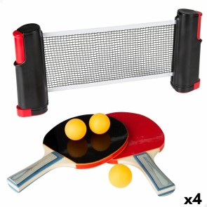 Set da Ping Pong con Rete Aktive 165 x 19,5 x 5,5 cm (4 Unità)