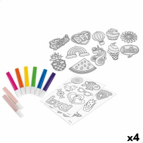 Set Attività Manuali Cra-Z-Art Adesivi Plastica (4 Unità)